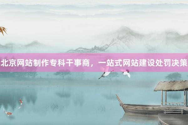北京网站制作专科干事商，一站式网站建设处罚决策