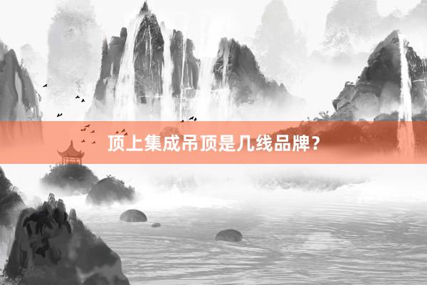 顶上集成吊顶是几线品牌？