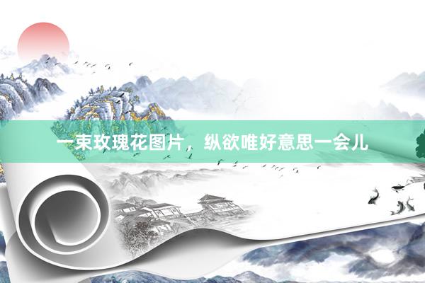 一束玫瑰花图片，纵欲唯好意思一会儿